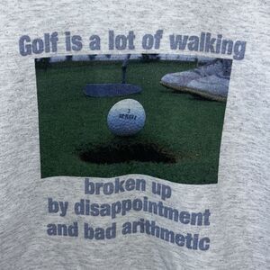 Funny Graphic Golf Lots of Walking Disappointment bad arithmetic Gray Sweatshirt